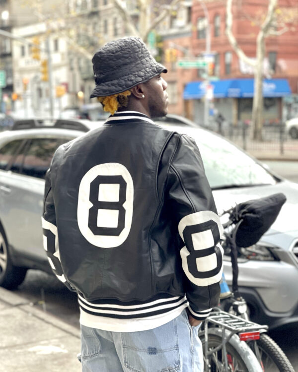 Men's DaRucci Black 8 Ball Leather Jacket