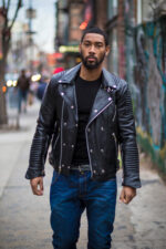 Men's DaRucci Biker Ribbed Jacket