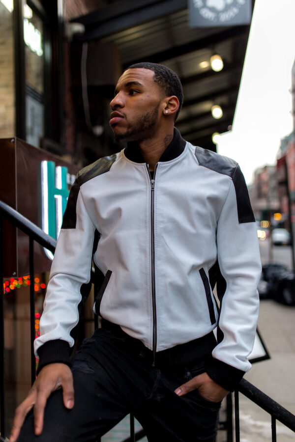 Men's DaRucci Lightweight Jacket White and Black
