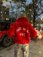 Men's DaRucci Signature Red Fur Coat