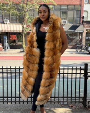Women's DaRucci Red Fox Full Length Vest