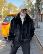 Men's DaRucci Black Full Skin Mink Coat