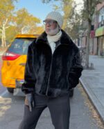 Men's DaRucci Black Full Skin Mink Coat