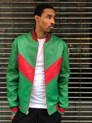 Men's DaRucci Lightweight Jacket Green and Red