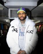 Men's DaRucci Signature White Fur Coat