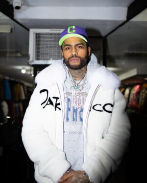 Men's DaRucci Signature White Fur Coat