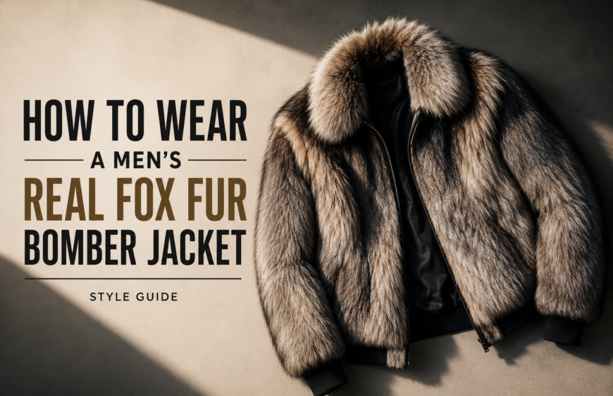 Men's Real Fox Fur Bomber Jacket Styling Guide | DaRucci Jackets